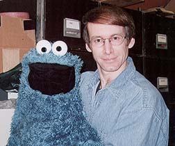 Rick Lyon and Cookie Monster