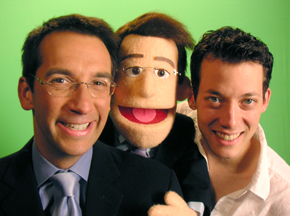 Dave Price and puppet Dave