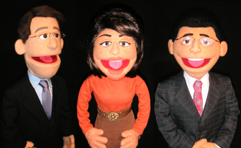2 Crew puppets by Rick Lyon